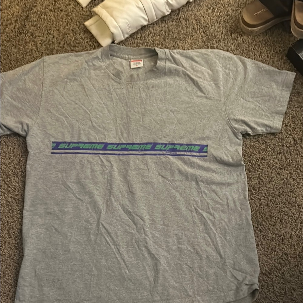 Supreme Gray Men's T-Shirt